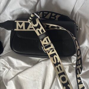 Marc Jacobs Black and Cream Crossbody Bag